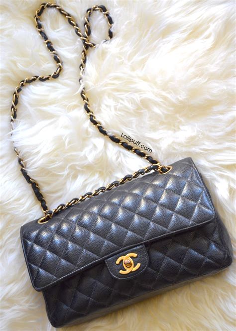 chanel flap bag medium caviar